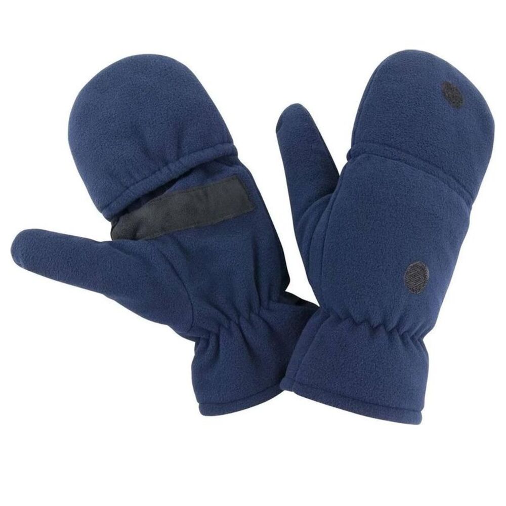 Result Unisex Adult Fingerless Gloves / Navy